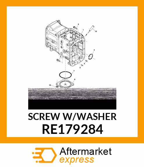 SCREW WITH WASHER, SCREW WITH WASHE RE179284