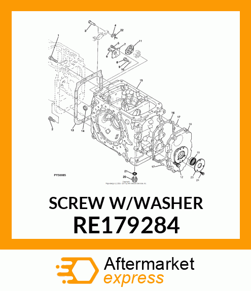 SCREW WITH WASHER, SCREW WITH WASHE RE179284