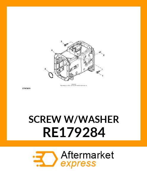 SCREW WITH WASHER, SCREW WITH WASHE RE179284