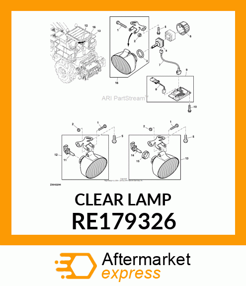 BULB, HB3, 12V (9005) RE179326