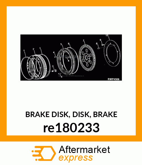 BRAKE DISK, DISK, BRAKE re180233