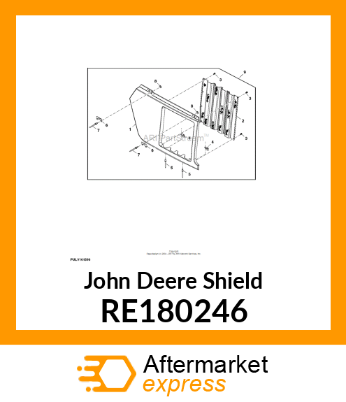 SHIELD, RH SIDESCREEN, ASSEMBLY RE180246