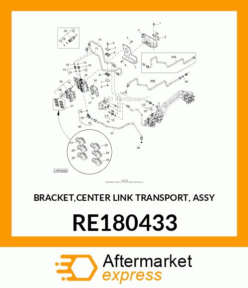 BRACKET,CENTER LINK TRANSPORT, ASSY RE180433