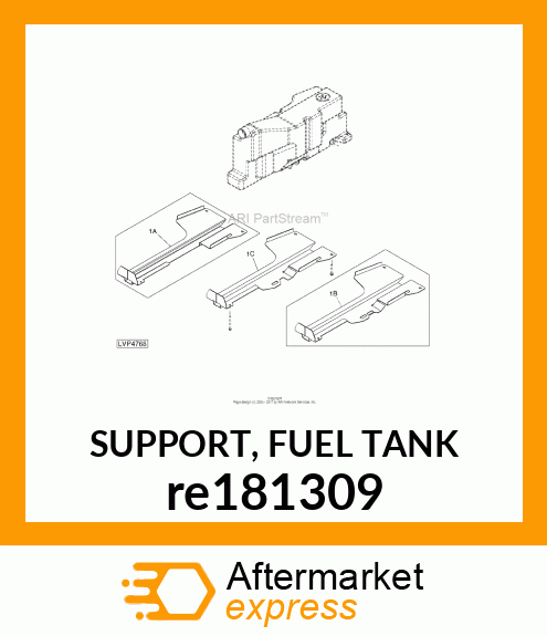 SUPPORT, FUEL TANK re181309