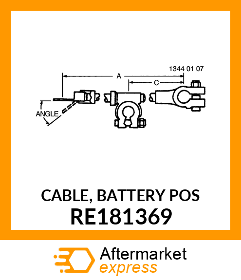 CABLE, BATTERY POS RE181369