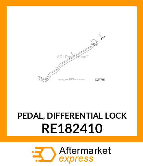 PEDAL, DIFFERENTIAL LOCK RE182410
