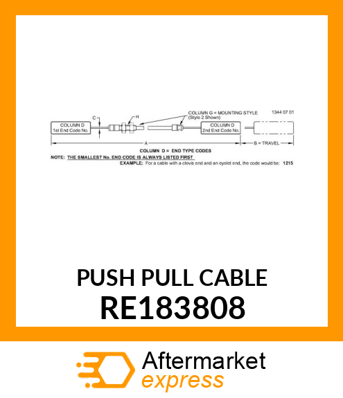 PUSH PULL CABLE RE183808