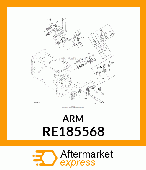 ARM, PARK SHIFT RE185568