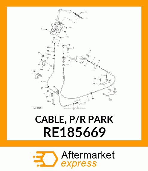 CABLE, P/R PARK RE185669