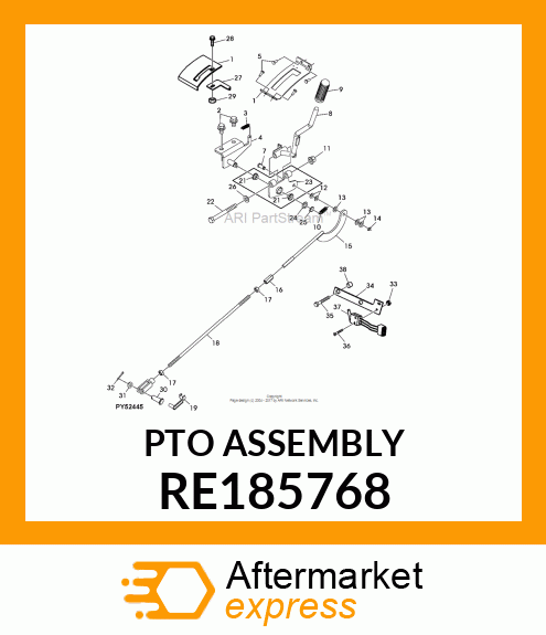 PTO ASSEMBLY RE185768