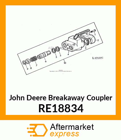 BREAKAWAY COUPLER, ASSEMBLY RE18834