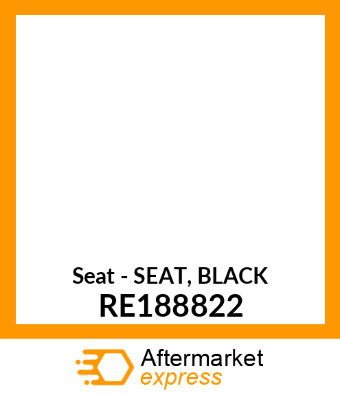 Seat - SEAT, BLACK RE188822