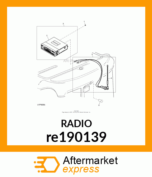 RADIO, DEA500 AM FM WB 250K BAUD RA re190139