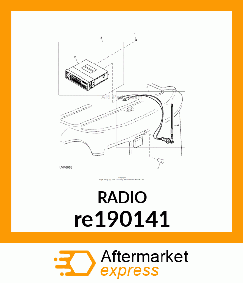 RADIO, DEA510 AM FM WB CD 250K BAUD re190141