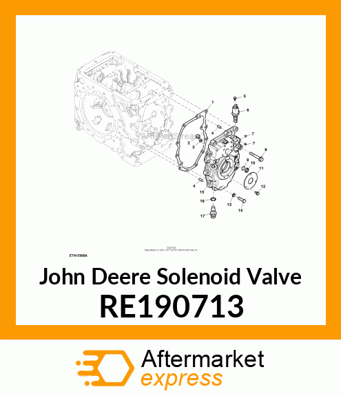 VALVE, SOLENOID CARTRIDGE RE190713