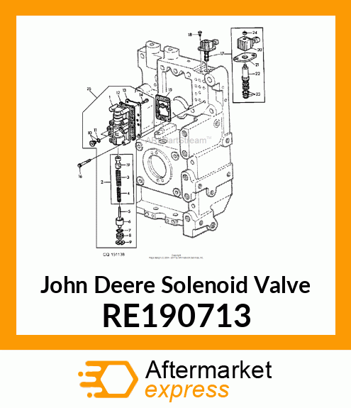 VALVE, SOLENOID CARTRIDGE RE190713