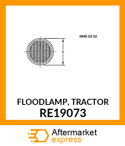 FLOODLAMP, TRACTOR RE19073