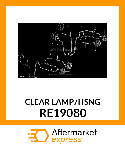 FLOODLAMP, TRACTOR, HALOGEN RE19080