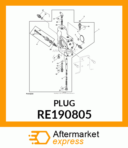 DIAGNOSTIC COUPLING, DIAGNOSTIC REC RE190805