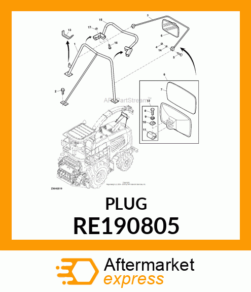 DIAGNOSTIC COUPLING, DIAGNOSTIC REC RE190805