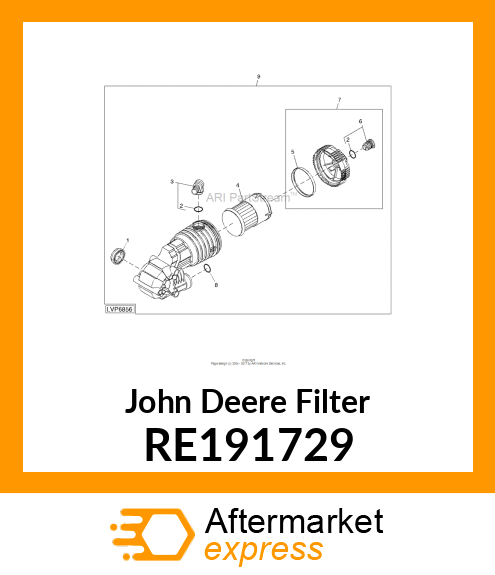 FILTER, HYDRAULIC FILTER ASSEMBLY RE191729