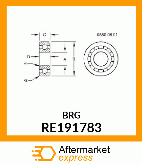 BALL BEARING RE191783