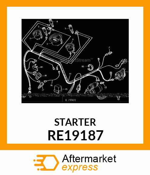 Starter Motor - STARTER MOTOR, DEMARREUR RE19187