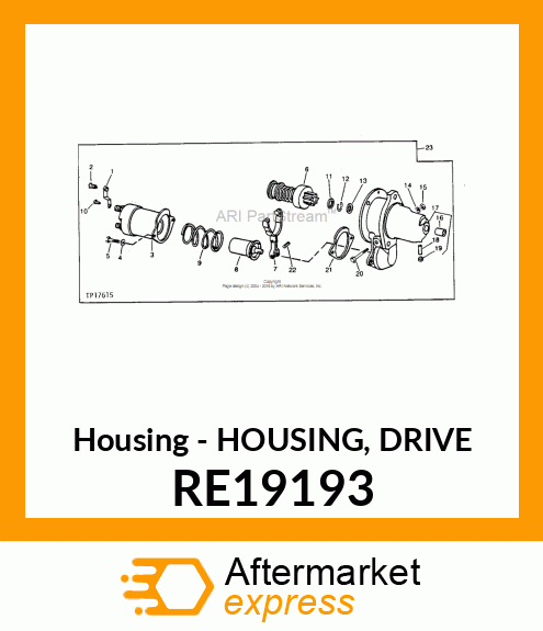 Housing - HOUSING, DRIVE RE19193