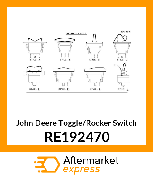 TOGGLE/ROCKER SWITCH RE192470