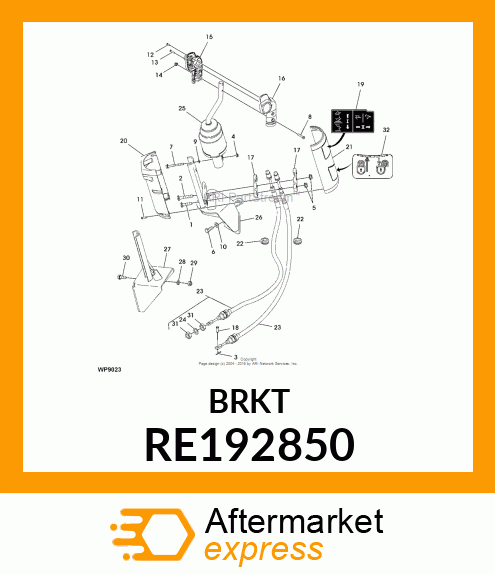 BRACKET, SCV JOYSTICK RE192850