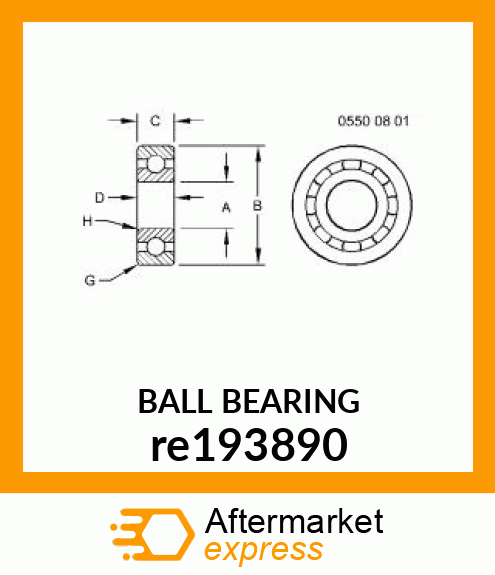 BALL BEARING re193890