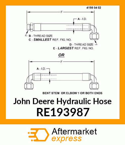 HYDRAULIC HOSE RE193987