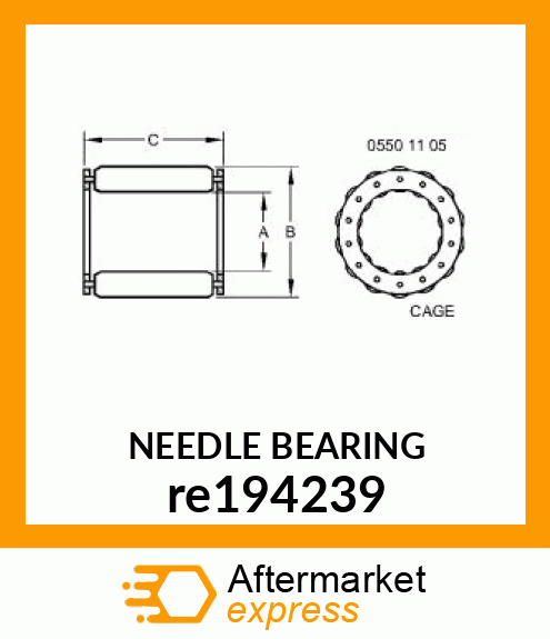 NEEDLE BEARING re194239