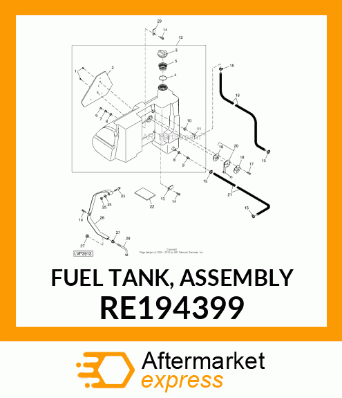 FUEL TANK, ASSEMBLY RE194399