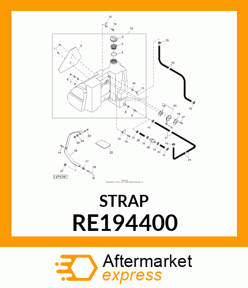 STRAP,FUEL RE194400