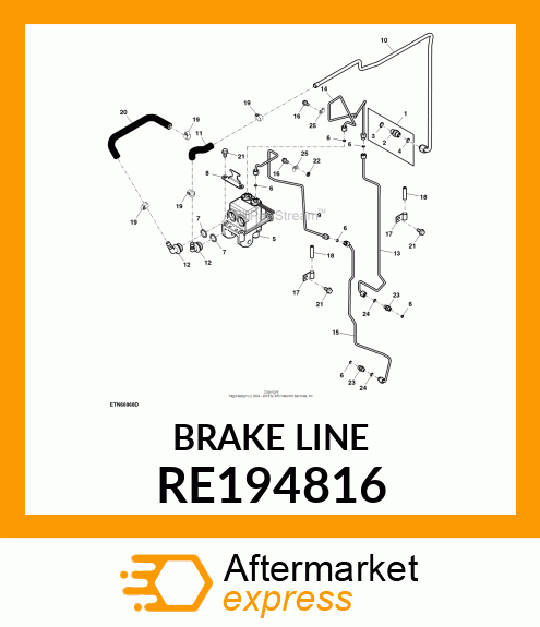 BRAKE LINE RE194816