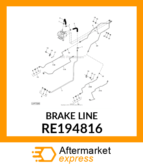 BRAKE LINE RE194816