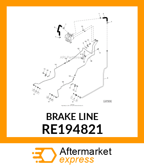 BRAKE LINE RE194821