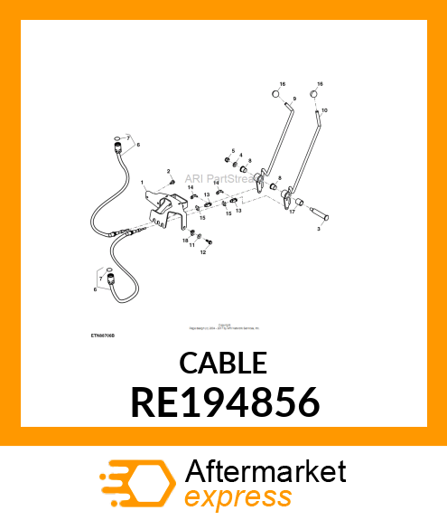 PUSH PULL CABLE, CABLE, SCV RE194856