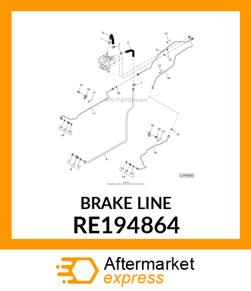 BRAKE LINE RE194864