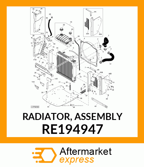 RADIATOR, ASSEMBLY RE194947