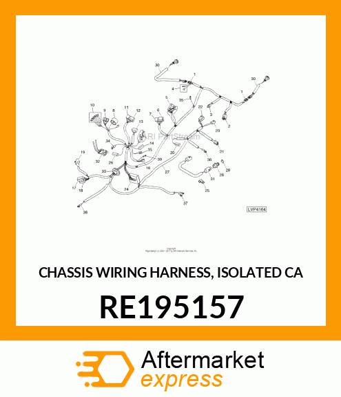 CHASSIS WIRING HARNESS, ISOLATED CA RE195157