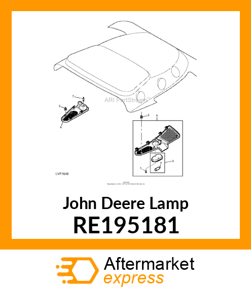 SIDE LIGHT, SIDE LIGHT, DOME LIGHT RE195181