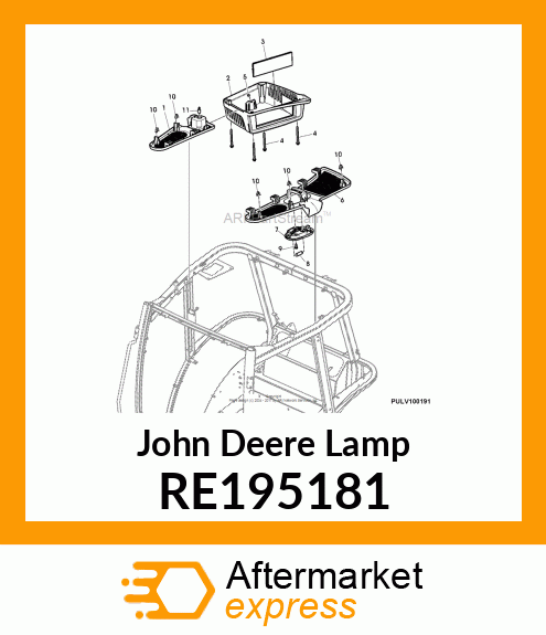 SIDE LIGHT, SIDE LIGHT, DOME LIGHT RE195181