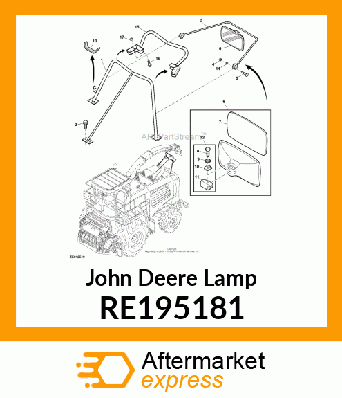 SIDE LIGHT, SIDE LIGHT, DOME LIGHT RE195181