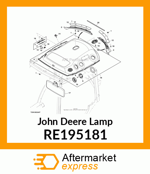 SIDE LIGHT, SIDE LIGHT, DOME LIGHT RE195181