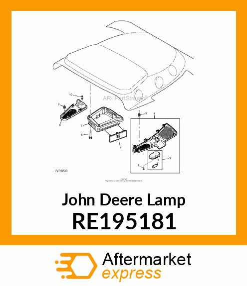 SIDE LIGHT, SIDE LIGHT, DOME LIGHT RE195181