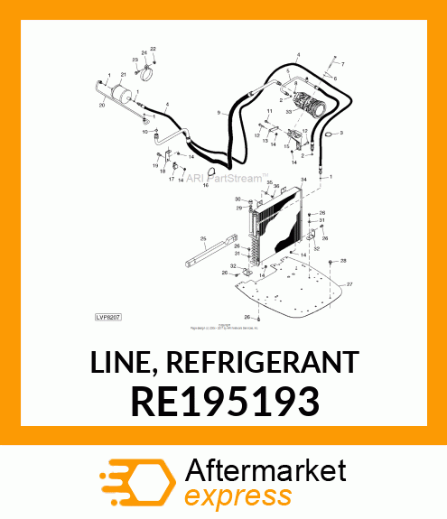 LINE, REFRIGERANT RE195193