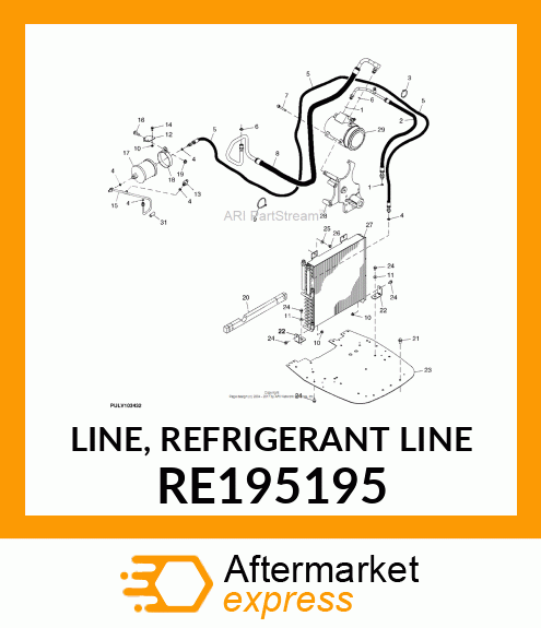 LINE, REFRIGERANT LINE RE195195