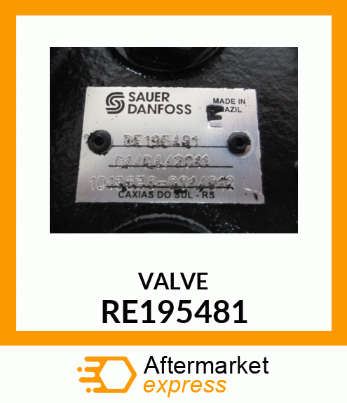 SELECTIVE CONTROL VALVE, DUAL STD M RE195481